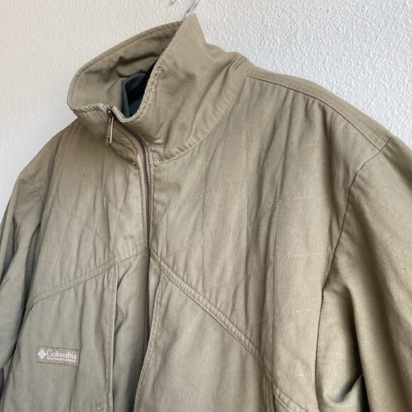 Vintage Columbia Canvas Hunting Jacket w/ zip out liner 90s y2k Ammo holders - Picture 3 of 13